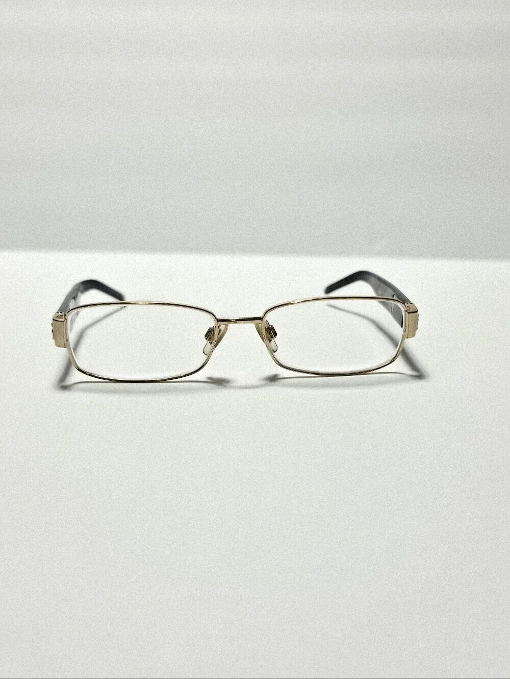 Dolce & Gabbana DG1108-B Gold Eyeglass Frames Missing 1 Stone G Logo